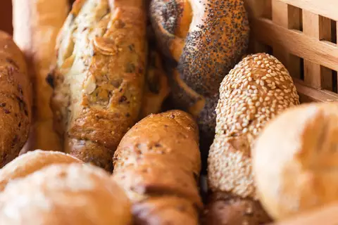 Brotauswahl zum Frühstück