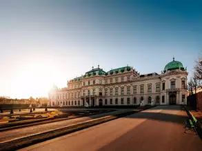 Schloss Belvedere in Wien mit Garten