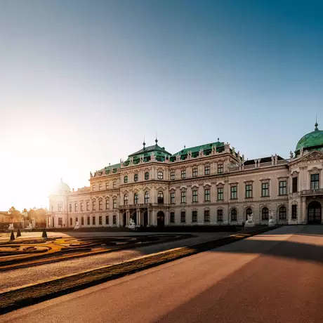 Schloss Belvedere in Wien mit Garten