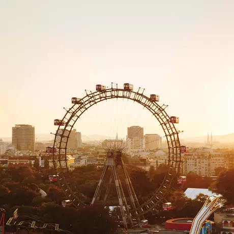 Berühmtes Riesenrad im Wiener Prater