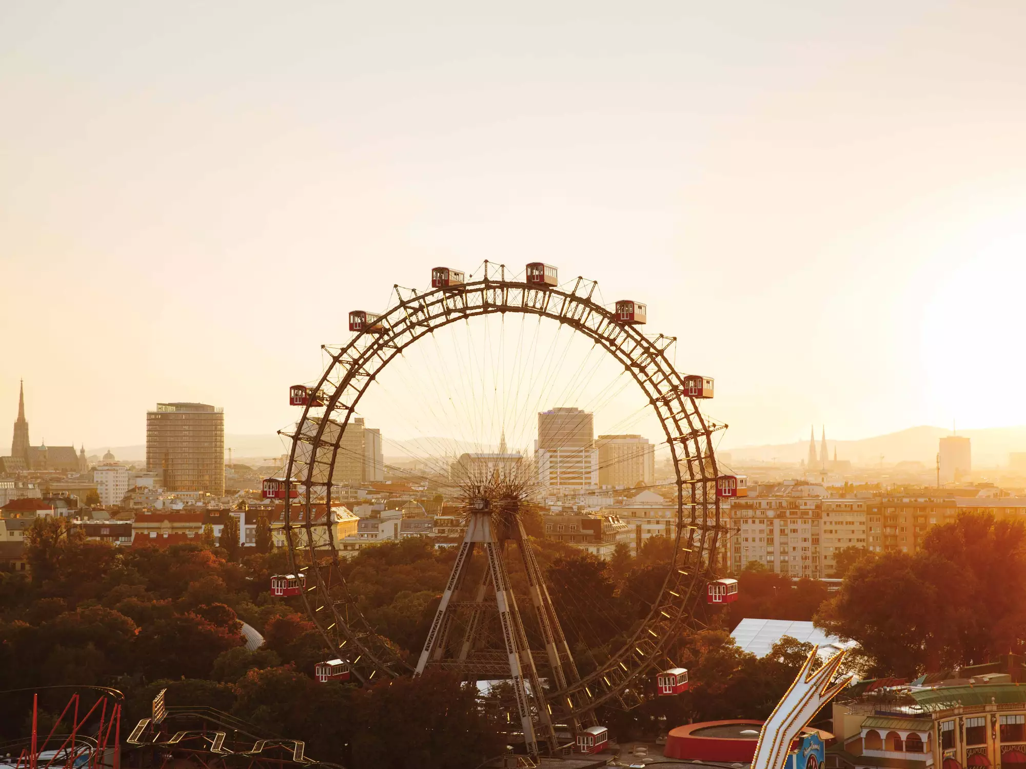 Berühmtes Riesenrad im Wiener Prater