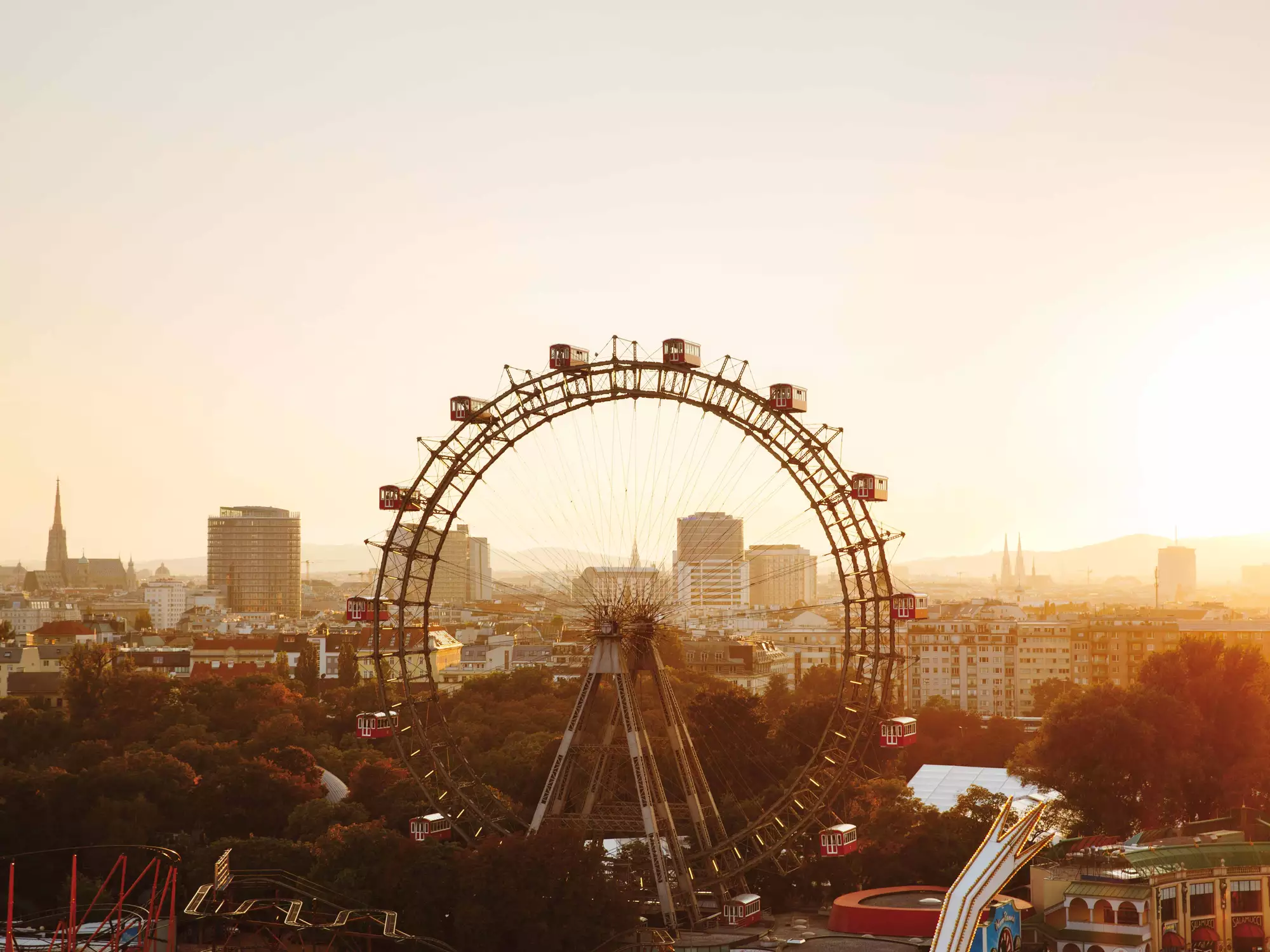 Berühmtes Riesenrad im Wiener Prater